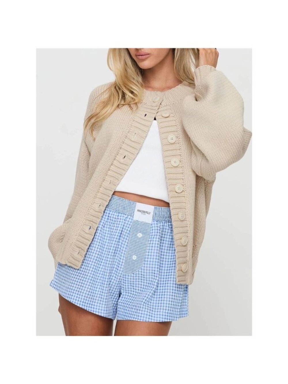 Chunky Knit Button-Up Cardigan
